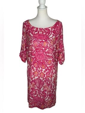 Lilly Pulitzer EUC Camie Tunic Dress Sailors Valentine Sz M Resortwear Beach